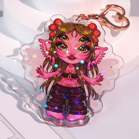 Custom Epoxy Holographic Acrylic Keychains