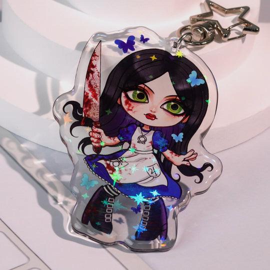 Custom Epoxy Holographic Acrylic Keychains