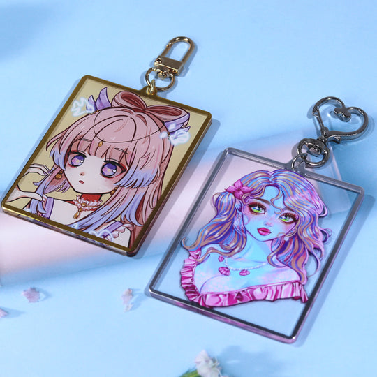 Custom Hot Stamping Acrylic Keychains