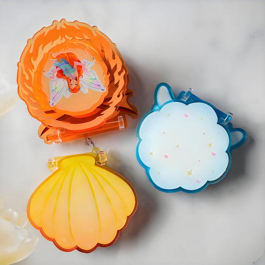 Custom Acrylic Hinged Mirror Keychains