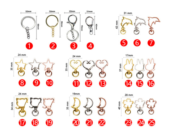 Custom Ripple Double Layer Pearl Acrylic Keychains