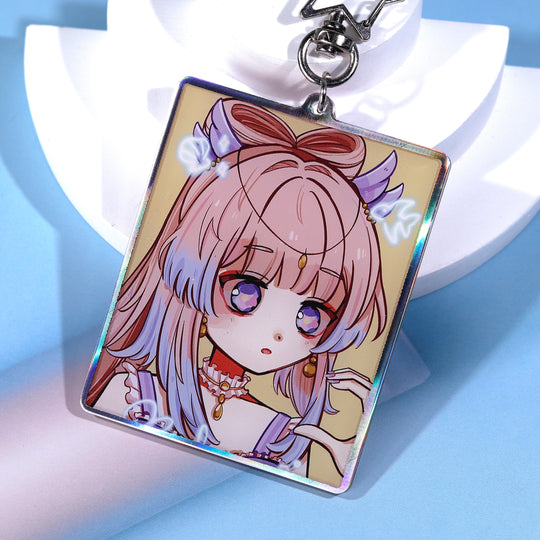 Custom Rainbow Edge Acrylic Keychains