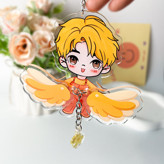 Custom Acrylic Movable Wings Keychains