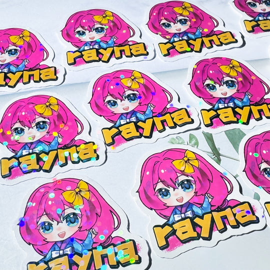 Custom Vinyl Dot Holographic Stickers