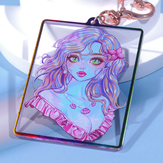 Custom Rainbow Edge Acrylic Keychains