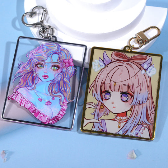 Custom Hot Stamping Acrylic Keychains