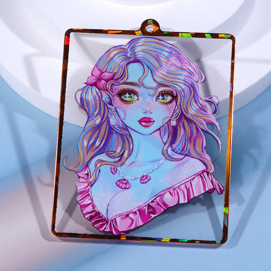 Custom Holographic Edge Acrylic Keychains