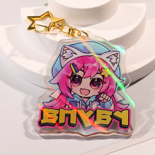 Custom Holo Lights Acrylic Keychains