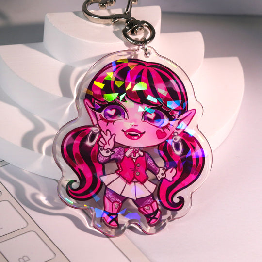 Custom Holographic Acrylic Keychains