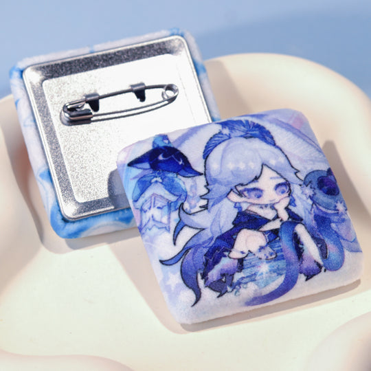 Custom Plush Square Badge