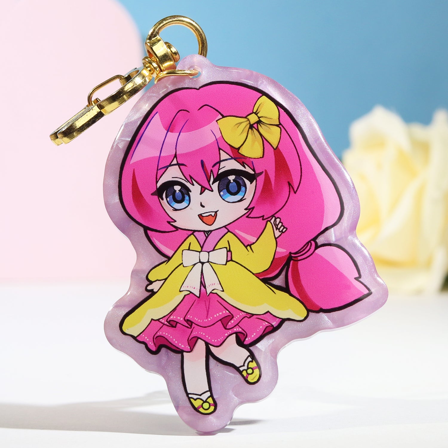 Custom Pearl Acrylic Keychains