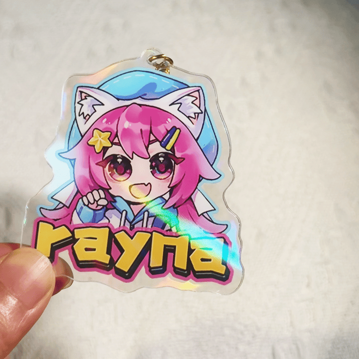 Custom Holo Lights Acrylic Keychains