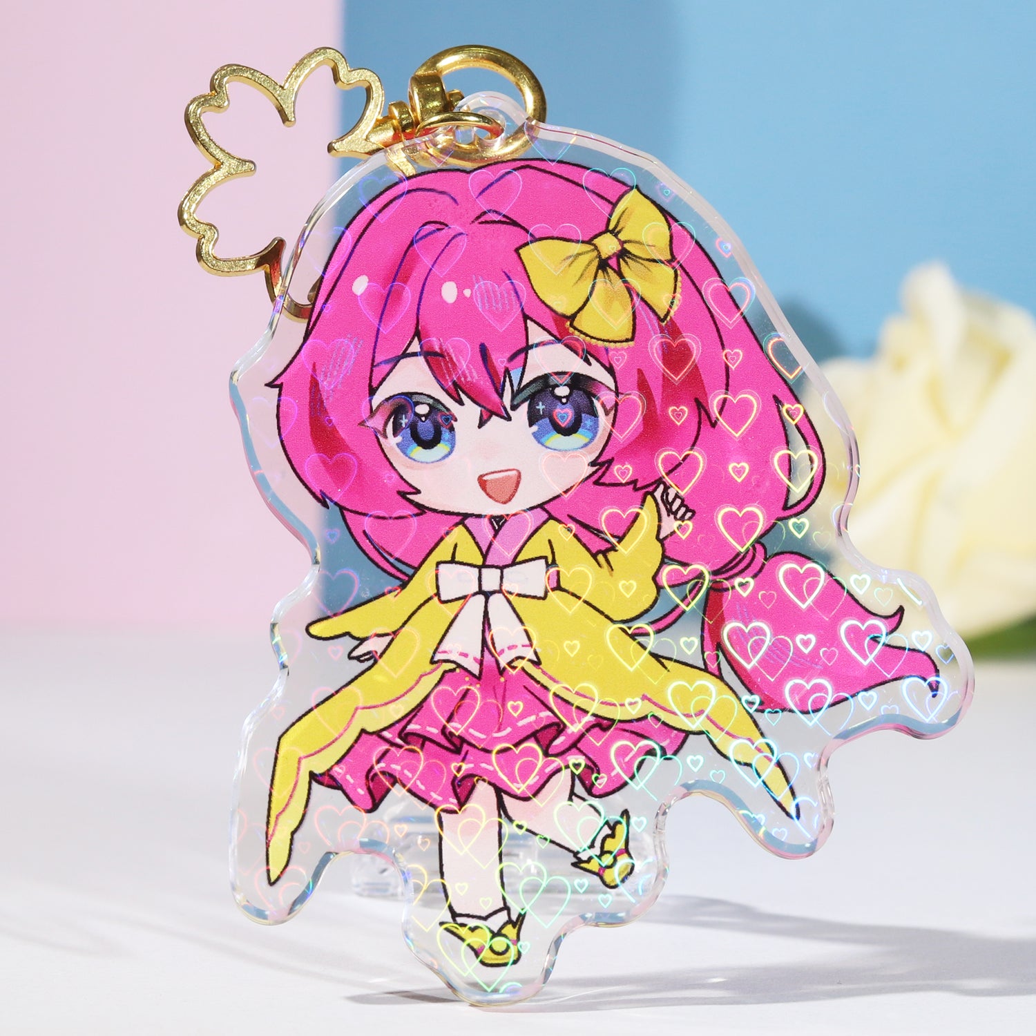 Custom Epoxy Holographic Acrylic Keychains