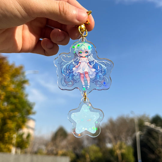 Custom Series Connection Clear Acrylic Keychains/Charms