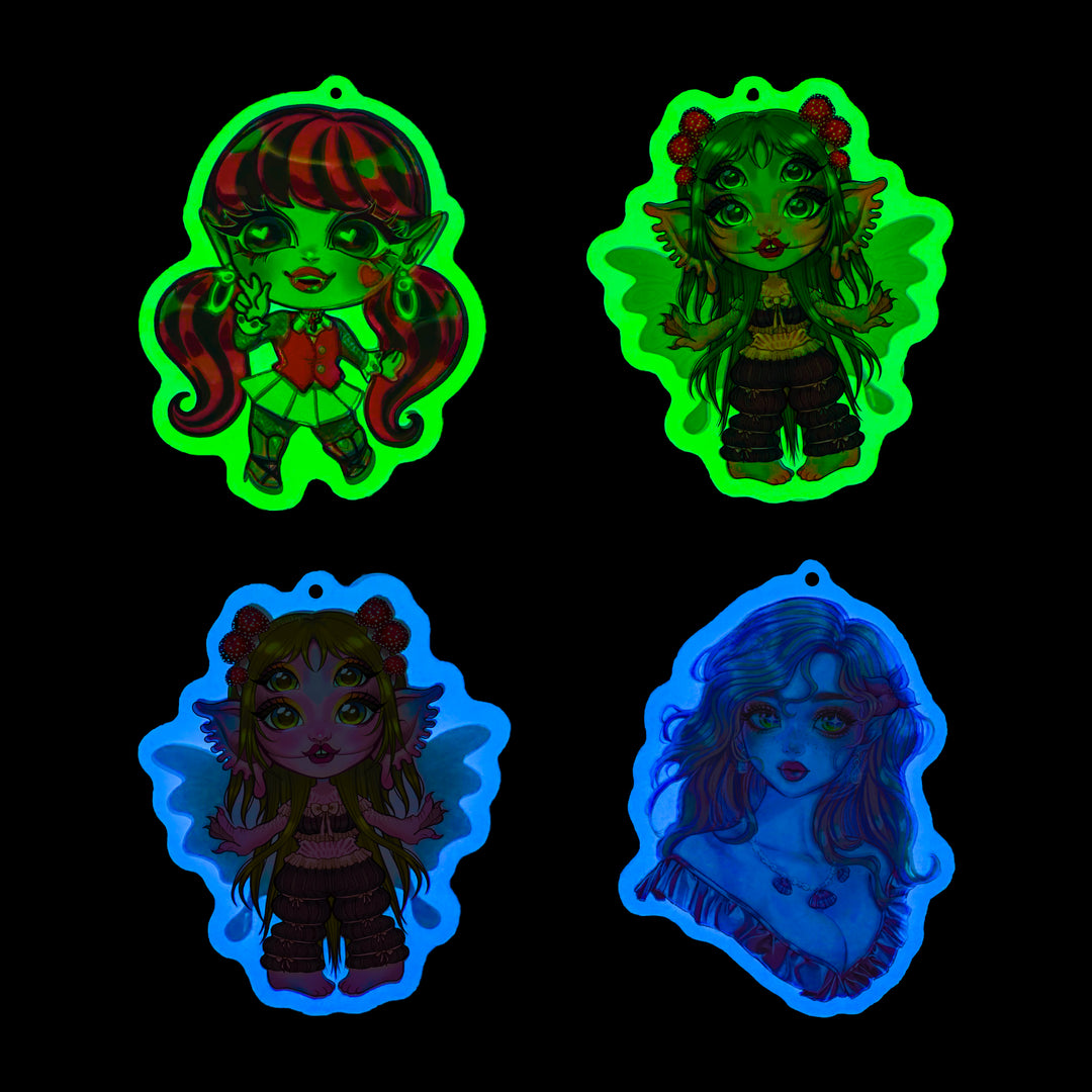 Custom Glow In The Dark Acrylic Keychains
