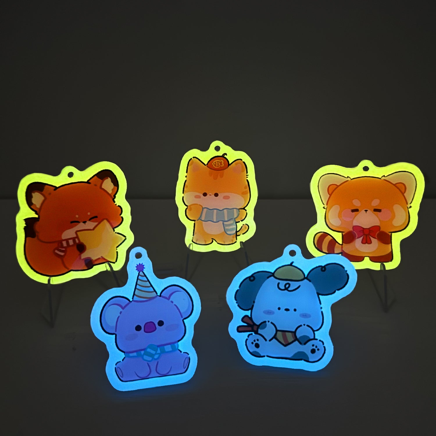 Custom Glow In The Dark Acrylic Keychains