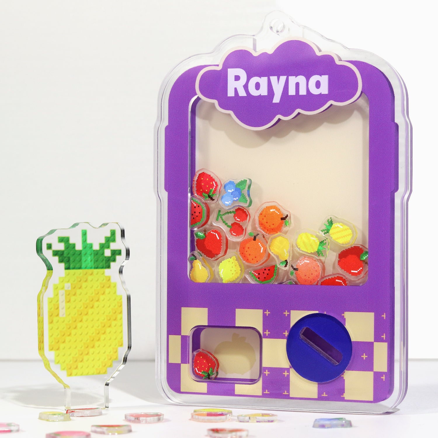 Custom Acrylic Gashapon Machine Shaker Keychains