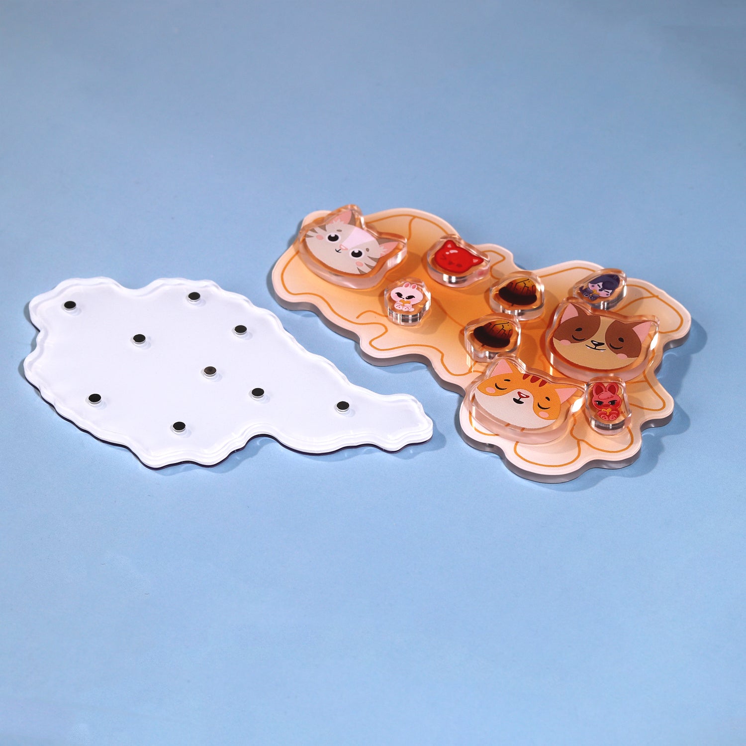 Custom Acrylic Fridge Magnets with small charms