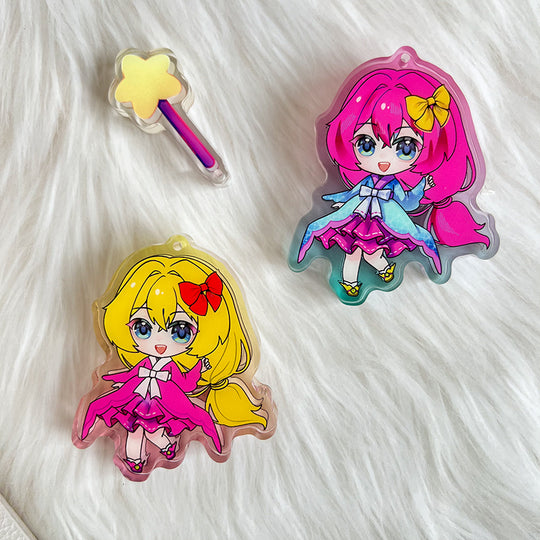 Custom Shiny Light Acrylic Charms