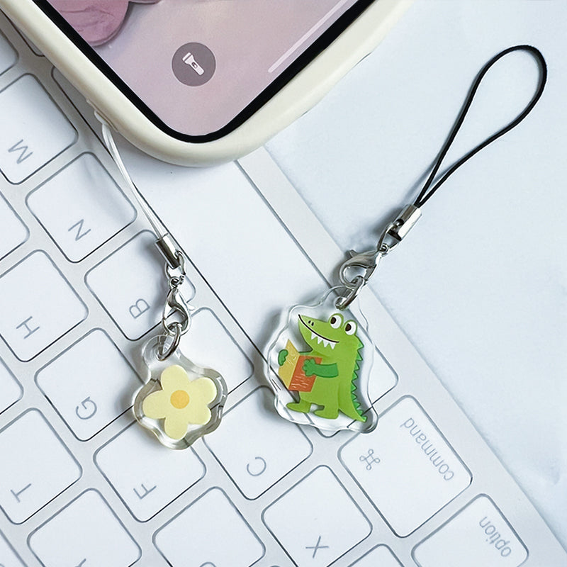 Custom Crystal Acrylic Phone Charms