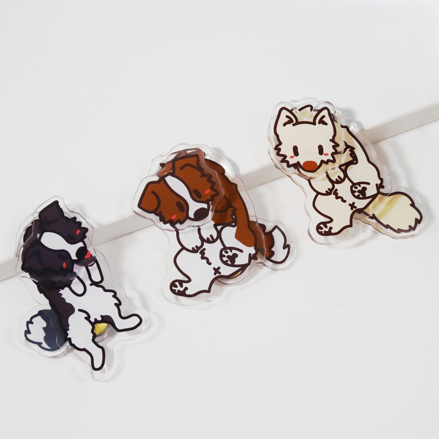 Custom Acrylic Tail-Wagging Keychains