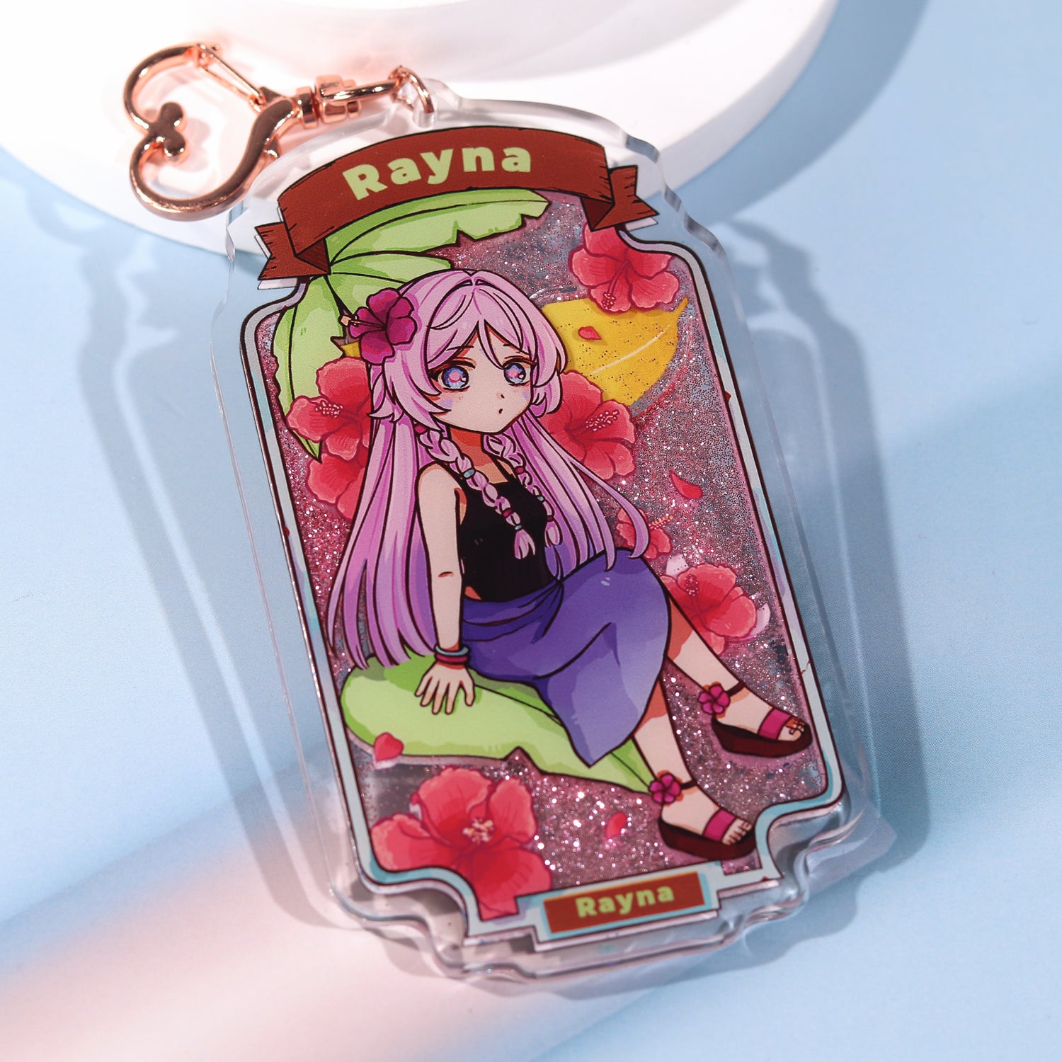 Custom Quicksand Liquid Keychains