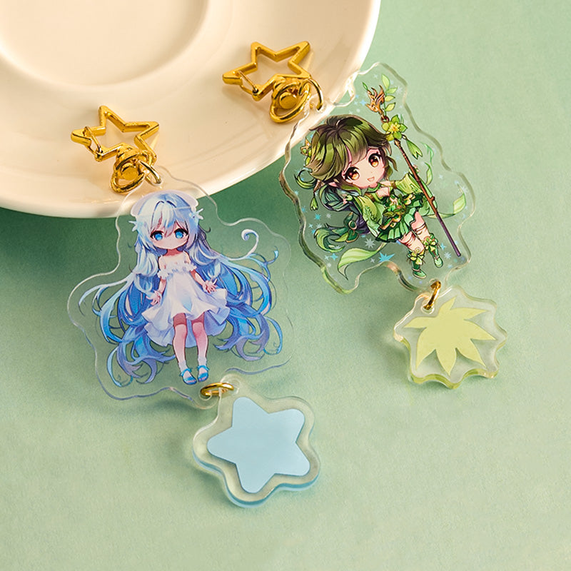 Custom Series Connection Clear Acrylic Keychains/Charms