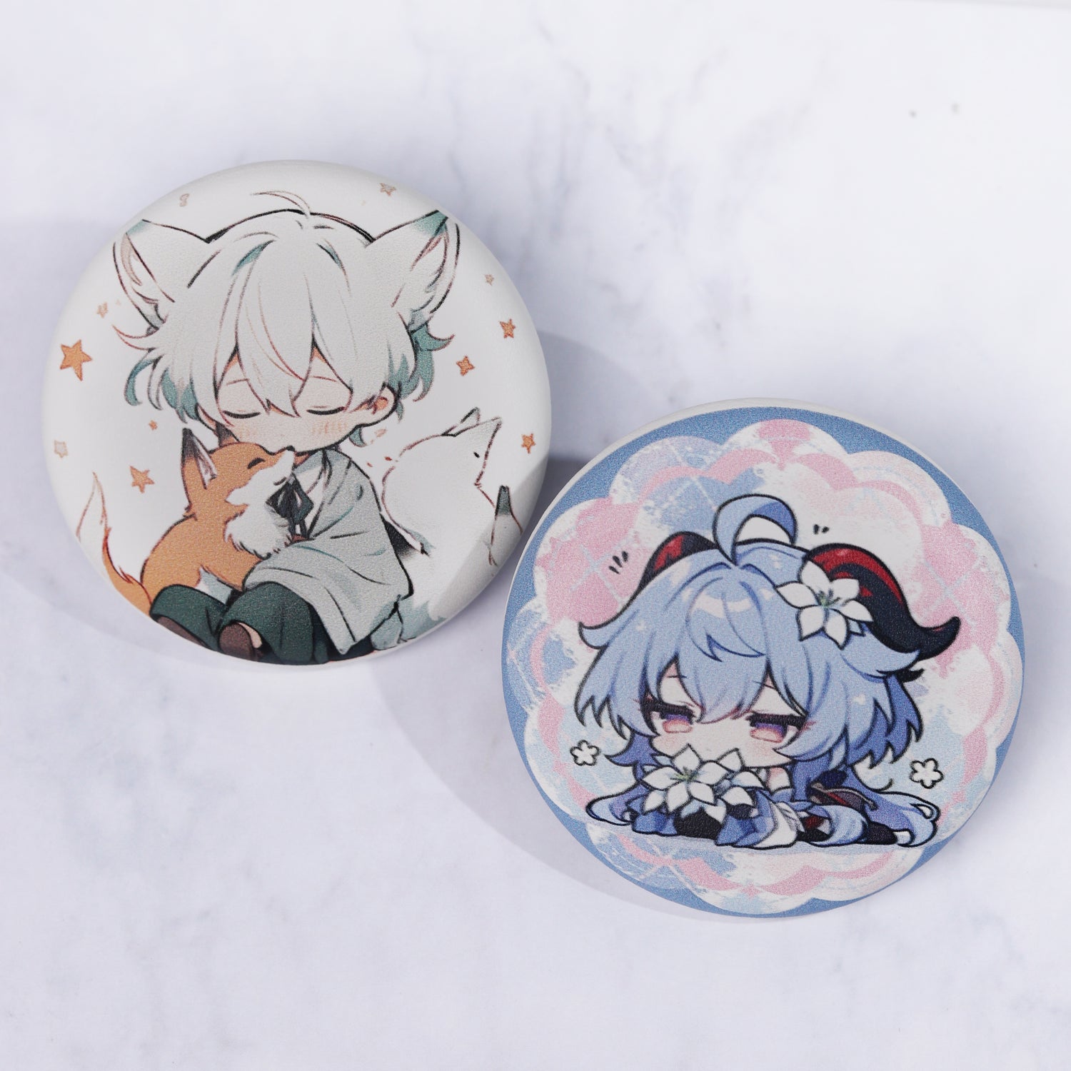 Custom PU Round Badge