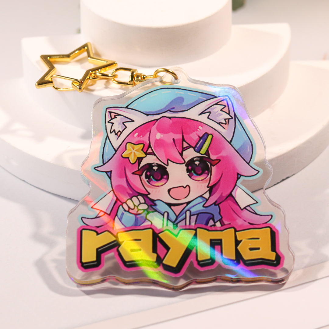 Custom Holo Lights Acrylic Keychains