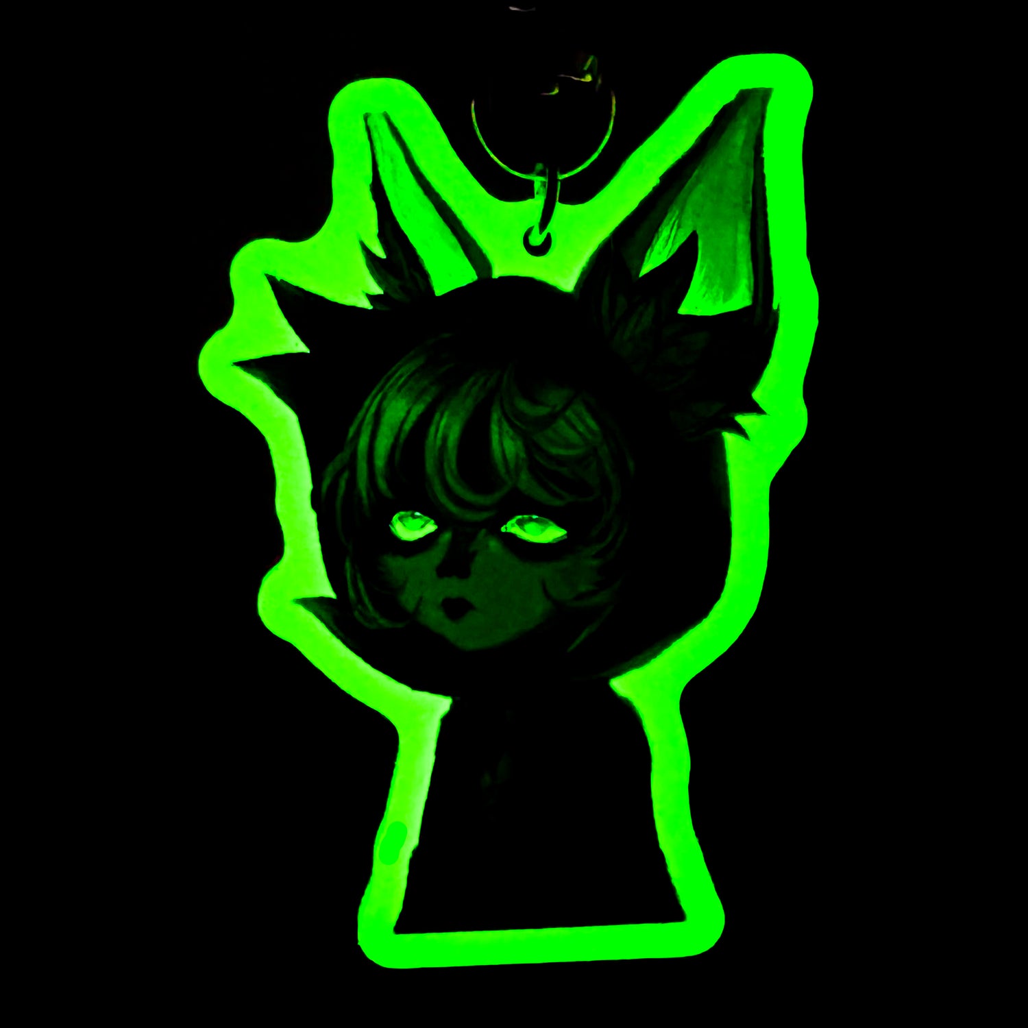 Custom Glow In The Dark Acrylic Keychains