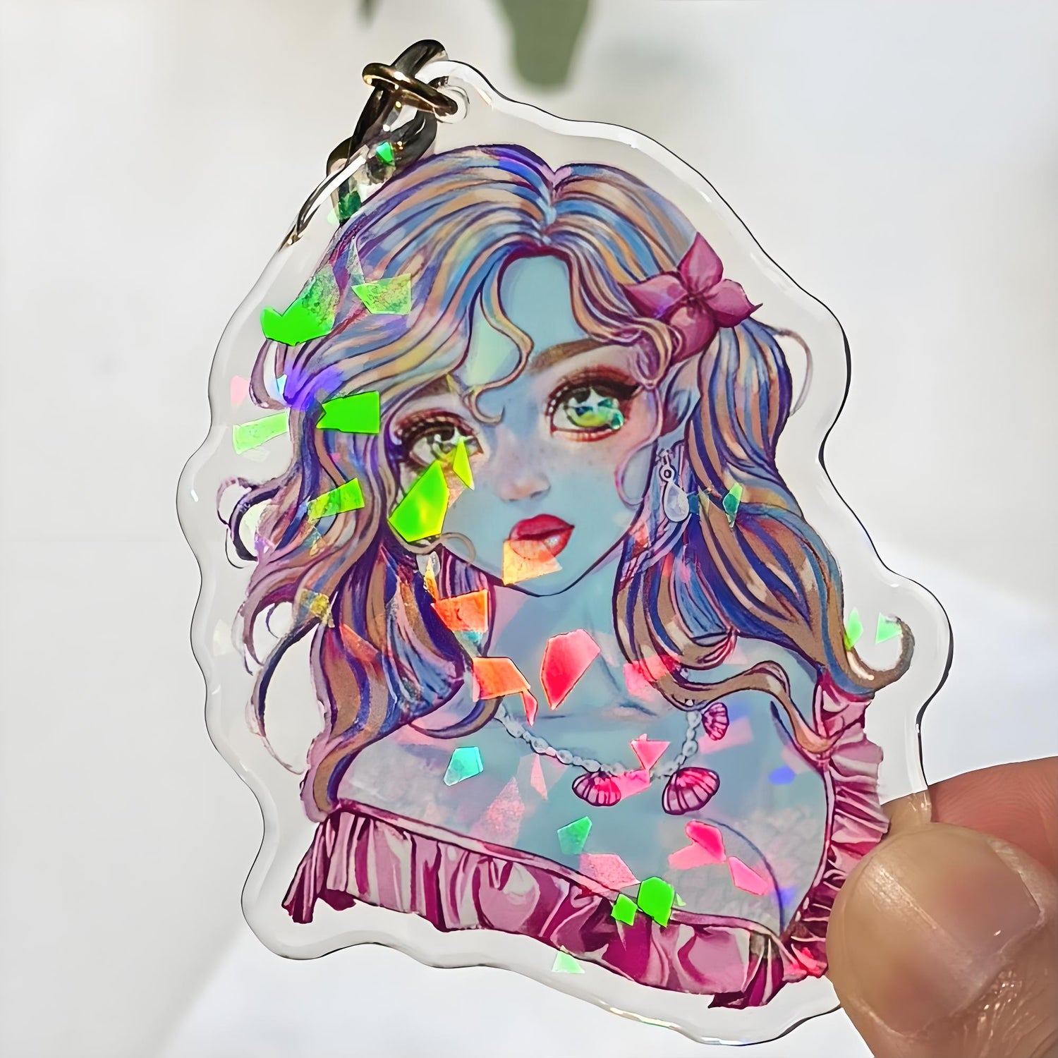 Custom Holographic Acrylic Keychains