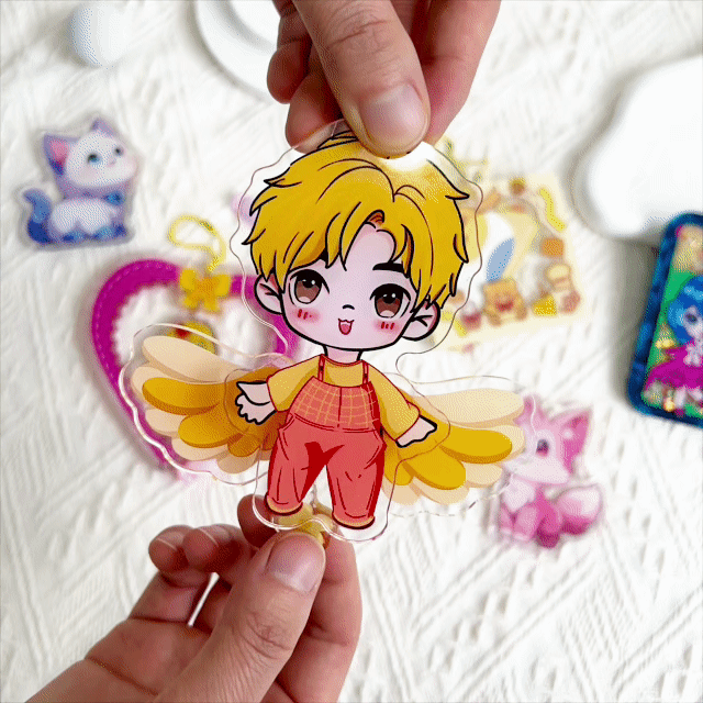 Custom Acrylic Movable Wings Keychains