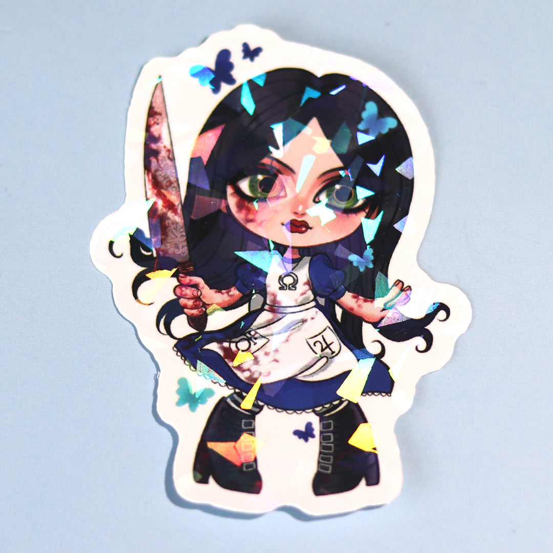 Custom Vinyl Heart Holographic Stickers