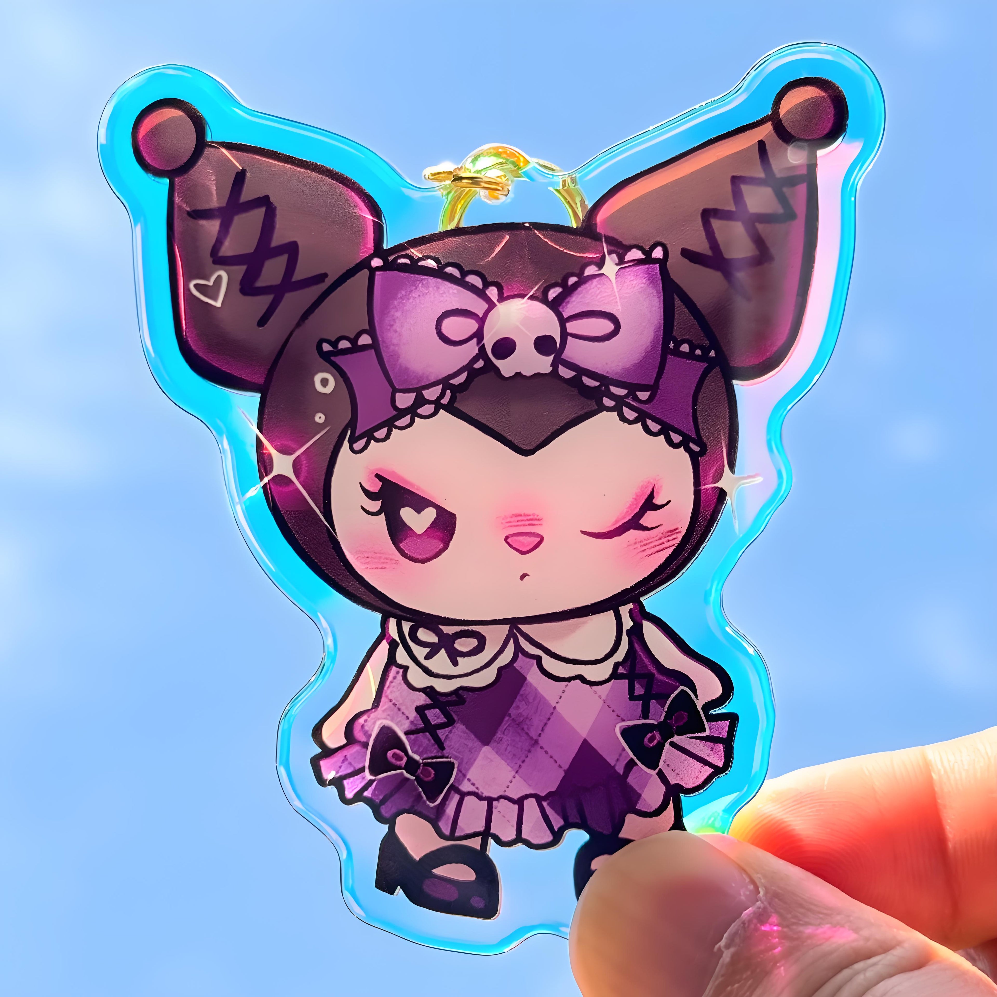 Custom Rainbow Acrylic Keychains