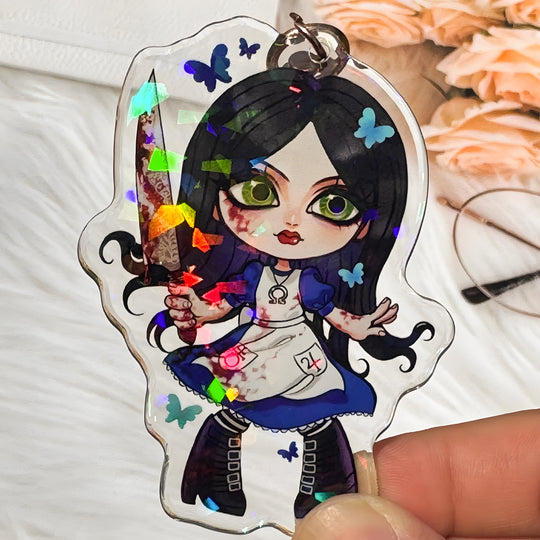 Custom Holographic Acrylic Keychains