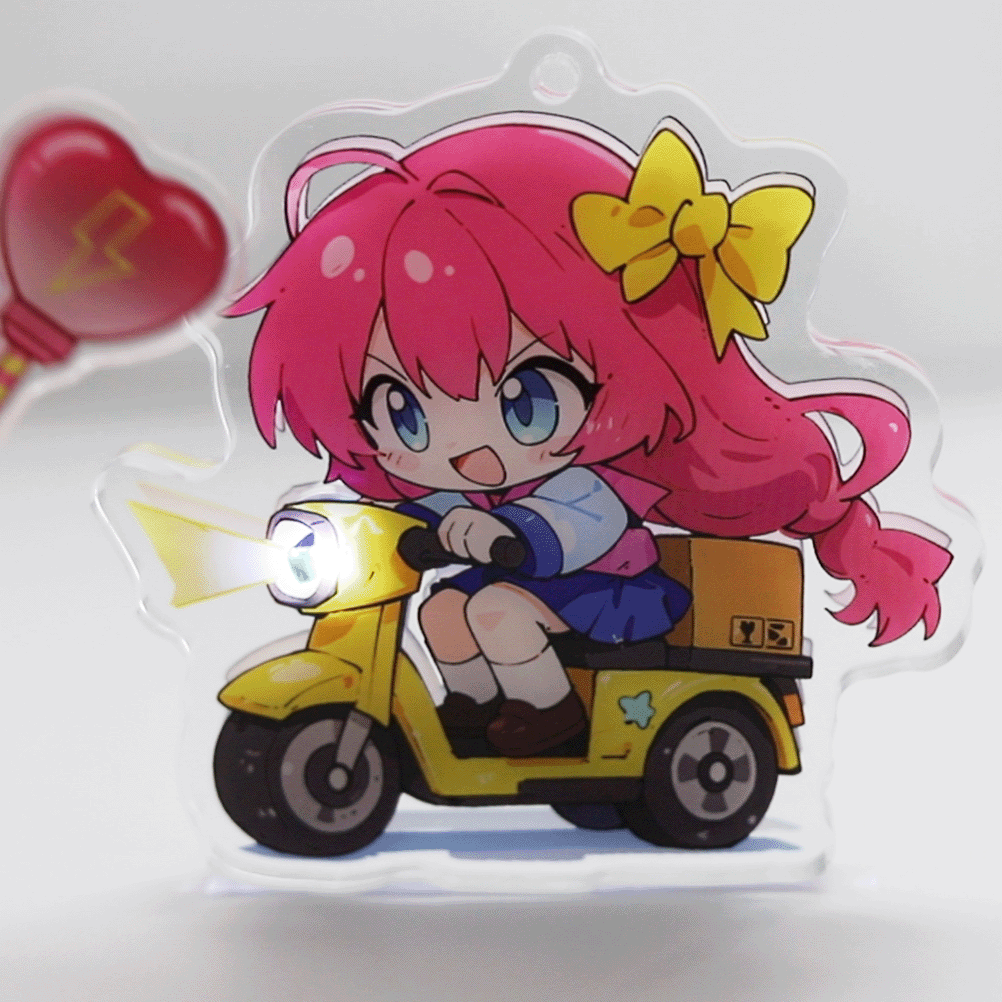 Custom Shiny Light Acrylic Charms