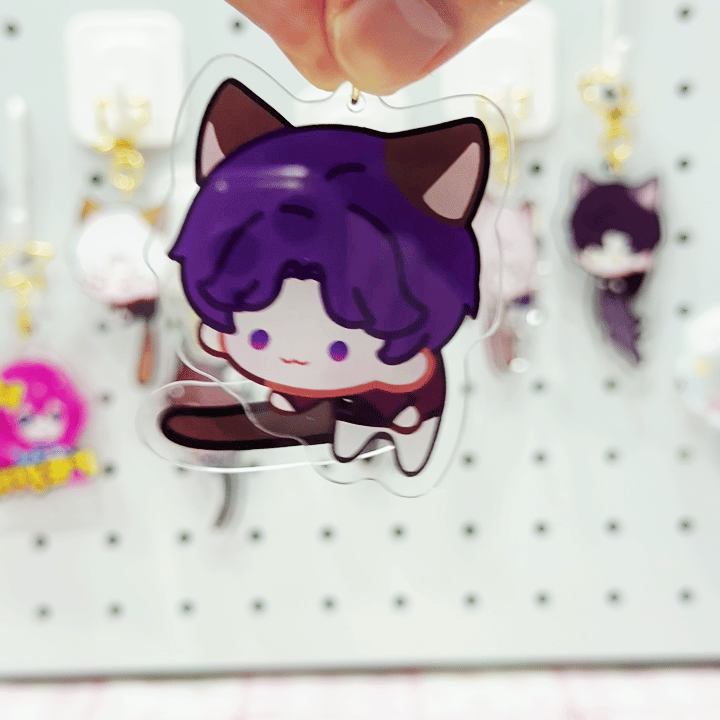Custom Acrylic Tail-Wagging Keychains