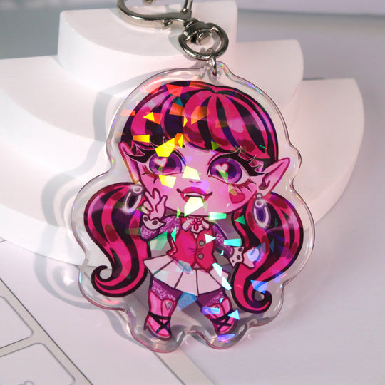 Custom Holographic Acrylic Keychains