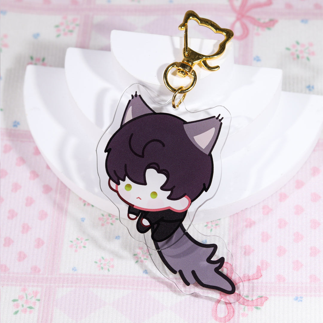 Custom Acrylic Tail-Wagging Keychains