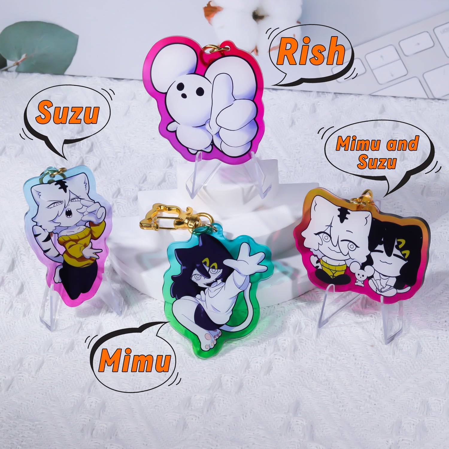 Mimu&Suzu Acrylic Keychains /Standees @rishmimu