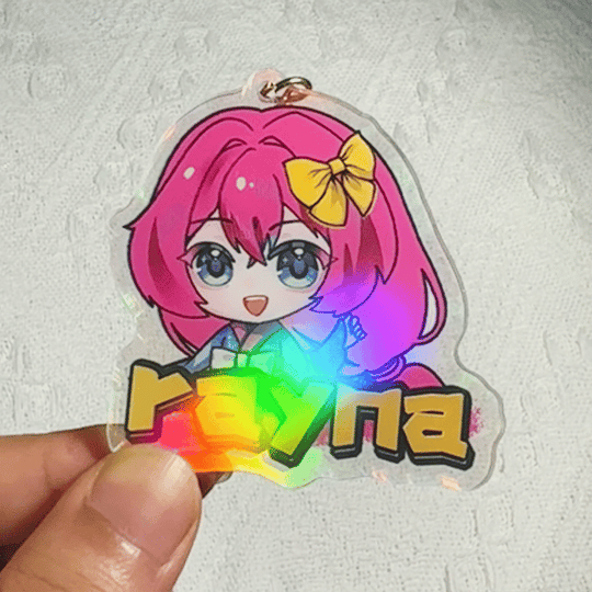 Custom Holo Colorful Acrylic Keychains