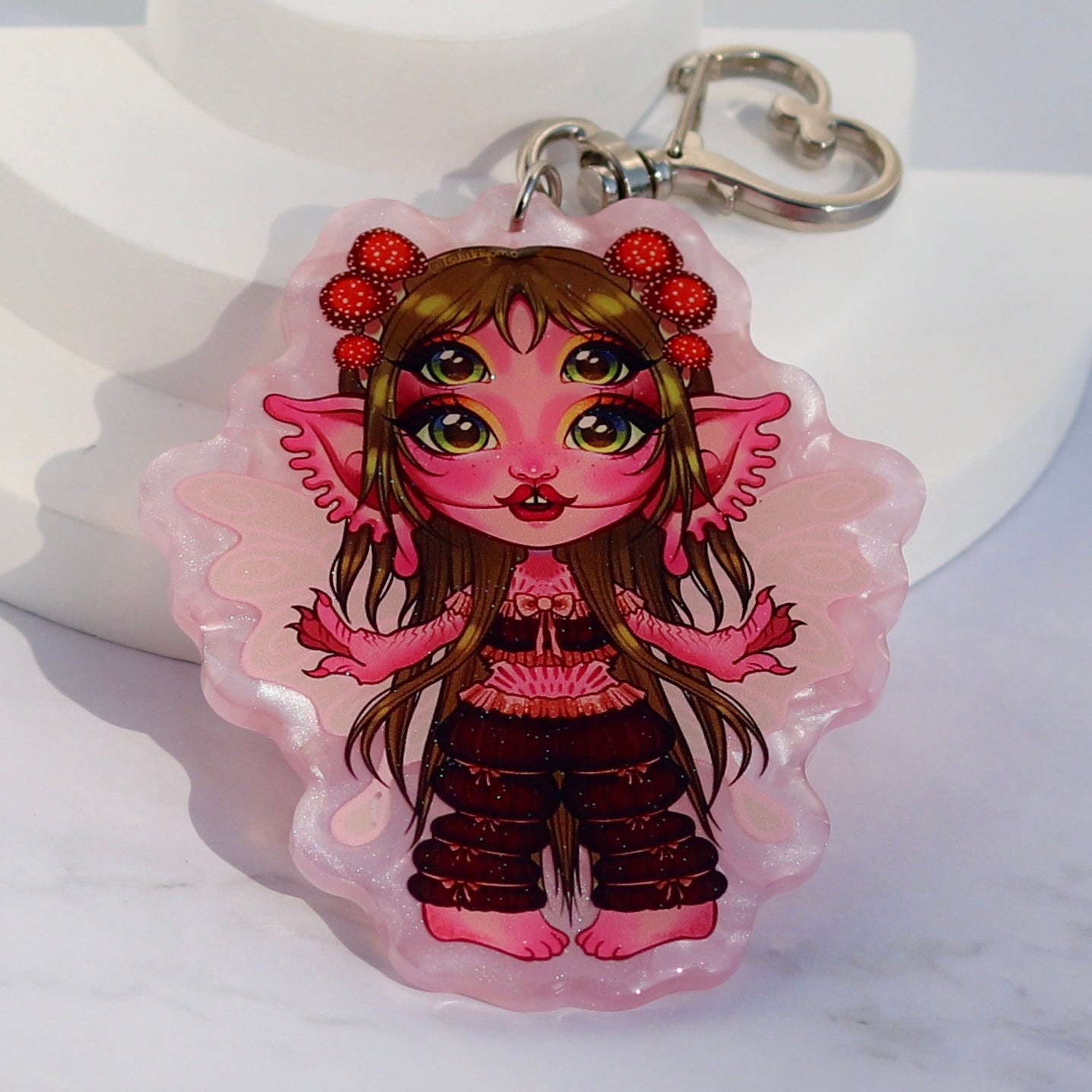 Custom Pearl Acrylic Keychains
