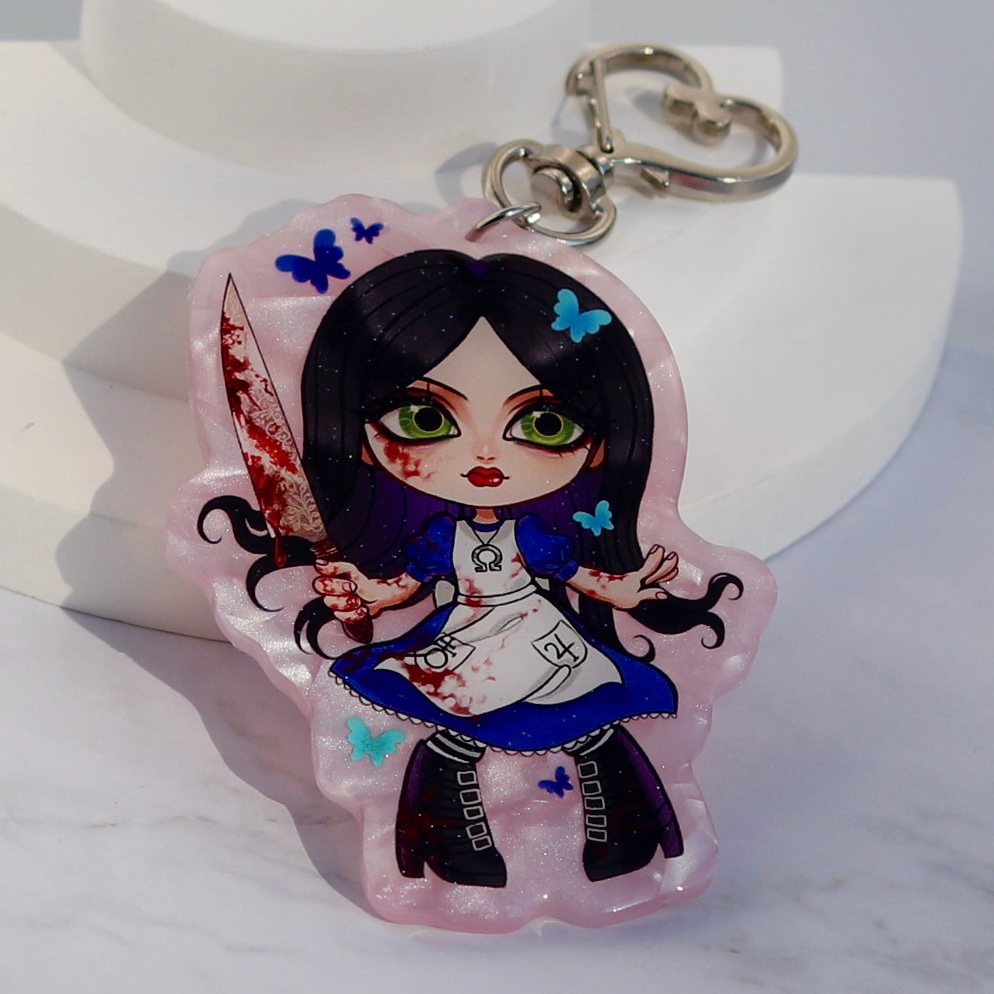 Custom Pearl Acrylic Keychains