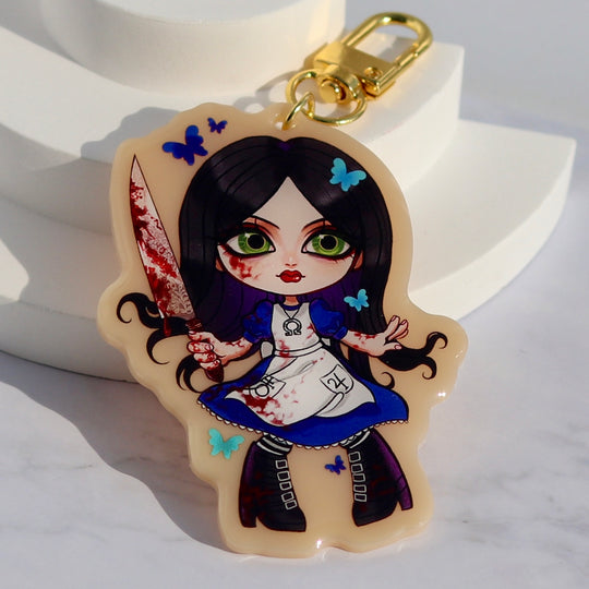 Custom Solid Colored Acrylic Keychains