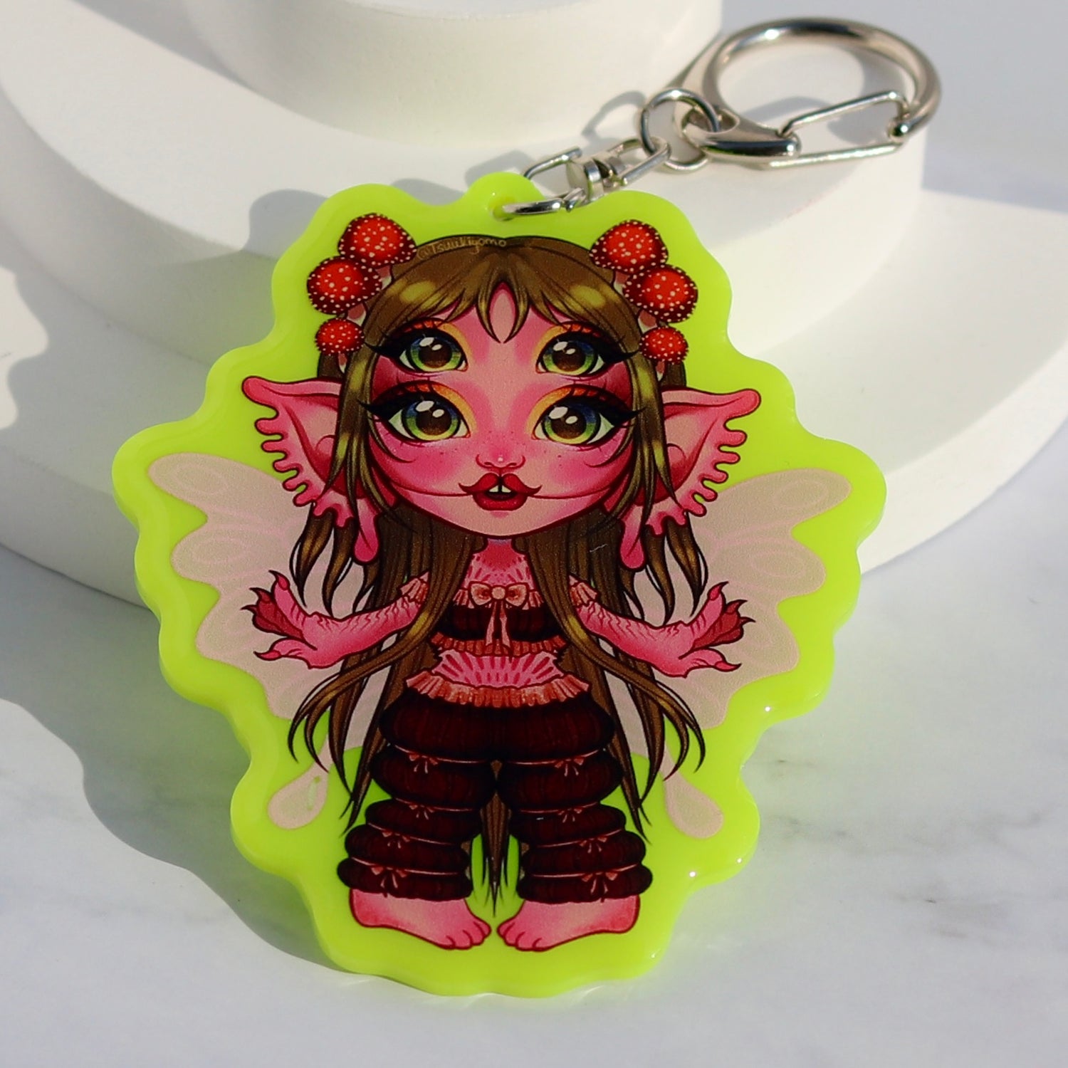 Custom Solid Colored Acrylic Keychains