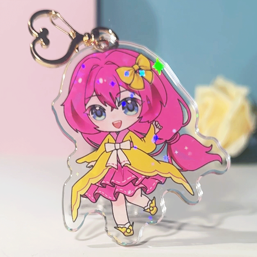 Custom Holographic Acrylic Keychains