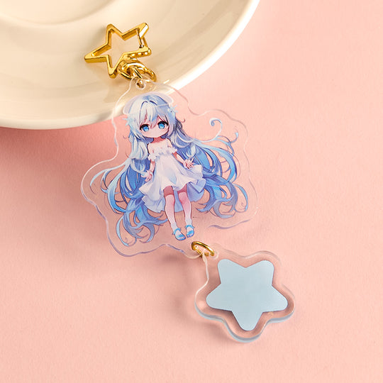 Custom Series Connection Clear Acrylic Keychains/Charms